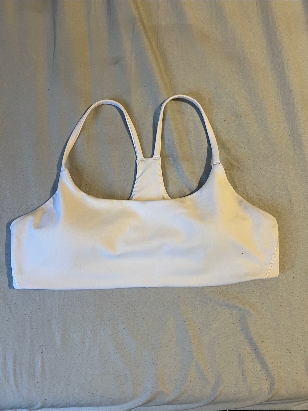 DSG White Racerback Sports Bralette